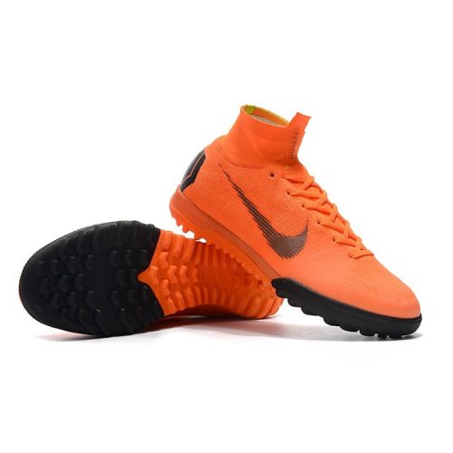 Nike Mercurial SuperflyX 6 Elite TF fodboldstøvler til børn - Orange Sort_5.jpg